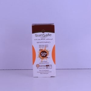 کرم ضد آفتاب SPF50 روشن کننده بژ روشن سان سیف